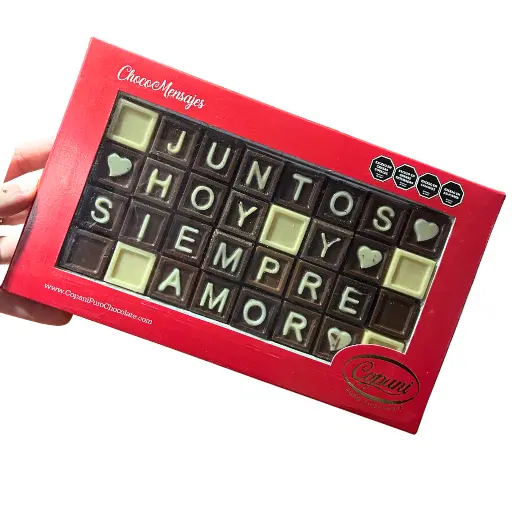 Chocomensaje juntos hoy y siempre amor